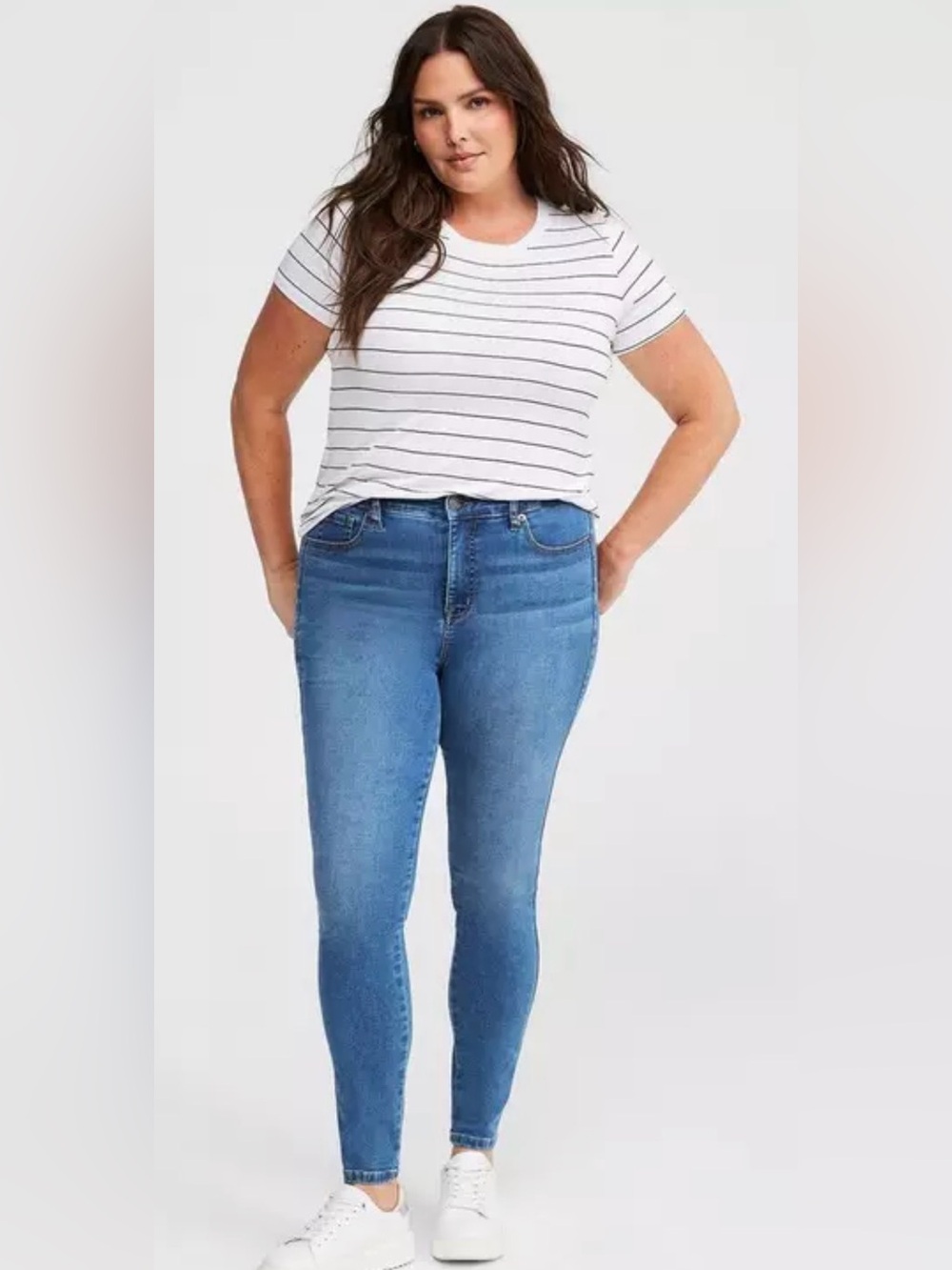 Torrid Limitless Stretch Trio Fit Skinny Jeans High Rise Fits Sizes 10-14R
